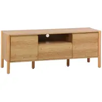 Sweeek - TV-Möbel in Holzoptik, 2 Türen, 1 Schublade, 140 cm - Natur