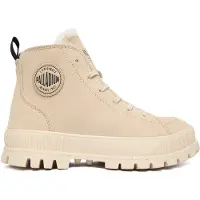 Palladium - Hohe Schuhe aus Wildleder – Unisex – Pallashock Zip Warm - Pallashock Zip Warm Sahara für Damen aus Leder - Größe 39 - Beige