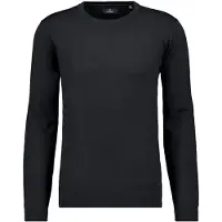 Ragman Rundhalspullover , Herren, Gr. 62, schwarz, Strick, 100% Wolle, Rundhals, Pullover Rundhalspullover