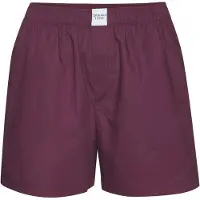 Copenhagen Studios Pyjamashorts , Damen, Gr. 48, N-Gr, lila (dunkelrot), Web, Obermaterial: 100% Baumwolle, unifarben, loose fit kurz, Hosen Pyjamashorts, aus fein gewebter Baumwoll-Qualität