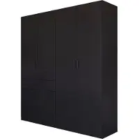 Rauch "Kleiderschrank Schrank Garderobe MAIKA mit Dekor-Front" 2 Schubladen, in verschiedenen Breiten, Höhen, Farben, MADE IN GERMANY