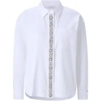 Rich & royal mit Strassknopfleiste, oversized