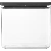 Brabantia TASTY+ XL Vorratsdose 3.5L Luftdicht Silikon Dunkelgrau Küche Behälter