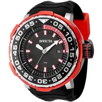 Invicta Pro Diver - Ocean Voyage 48341 Herrenuhr - Quarzwerk - Edelstahl mit schwarzem Zifferblatt - 52 mm