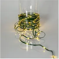 Star Trading Dew Drop Micro, Leichte Dekorationskette, Grün, Ambiente, IP44, 160 Glühbirne(n), LED