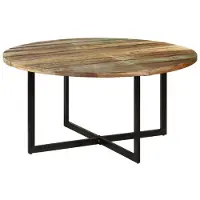 The Living Store Esstisch 110x75 cm Altholz Massivholz