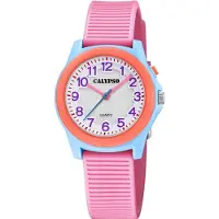 Calypso | analoge Kinderuhr Ø 34 rosa Quarz Kunststoff Licht | K5823/2