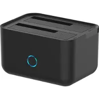 Aisens ASDS-D01B, HDD / SSD-Gehäuse, 2.5/3.5", SATA, Serial ATA II, Serial ATA III, 5 Gbit/s, USB Anschluss, Schwarz