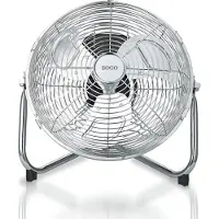 Sogo VEN-SS-21025, Industriebodenlüfter, Chrom, Metall, 30 cm, AC, 55 W