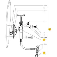 VETUS M4 Ölablasspumpe + Schlauch Mit Banjo-auge