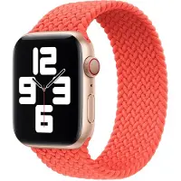 Apple Geflochtenes Solo Loop für Watch | 44/45/46/49 mm - Größe 11 - Electric Orange
