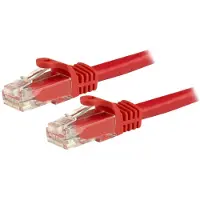 StarTech.com .com 7,5m CAT6-Kabel - rotes CAT6-Patchkabel - Snagless RJ45-Steckverbinder - ETL, 7,5 m, Cat6, U/UTP (UTP), RJ-45, RJ-45, Rot