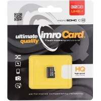 IMRO 10/32G UHS-I, 32 GB, MicroSDHC, Klasse 10, UHS-I, Class 1 (U1), Schwarz