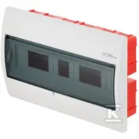 Elektro-Plast Unterputz-Verteiler RP 1/18 - 18 Module - IP40 - Elegantes Design - Transparentes Türchen