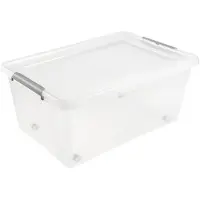 Keeeper Aufbewahrungsbox/Clipbox Lars, mit Rollen, 40 Liter