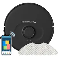 Rowenta X-Plorer RR8575, Beutellos, Schwarz, Rund, 3 Rad/Räder, Ladend, 70 dB