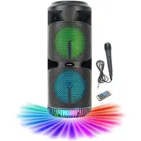 Inovalley KA03-XXL – Karaoke-Lautsprecher – Bluetooth V5.0 – 450 W