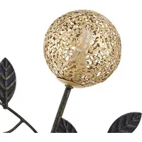LUCANDE Stehleuchte Evory, 160 cm, 3-flg., schwarz/gold, G9