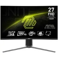 MSI MAG 27C6PF, 68,6 cm (27"), 1920 x 1080 Pixel, Full HD, 0,5 ms, Schwarz