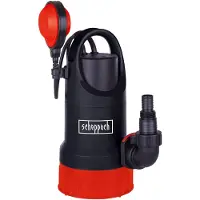 Scheppach Schmutzwassertauchpumpe DWP750 | 750W Fördermenge 20.000 L/h Förderhöhe 8m Tauchtiefe 7m | Partikelgröße 30mm Schmutzwasserpumpe Tauchpumpe