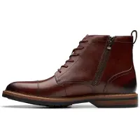 Clarks Shepton Mens Dark Brown Lea, 6