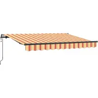 vidaXL Ausziehbare Markise Gelb 350 x 200 cm Stoff
