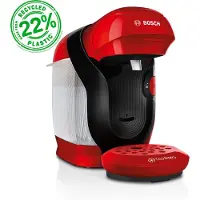 Bosch TASSIMO Kapselmaschine "style friendly TAS112E, über 70 Getränke, platzsparend", rot, B:17,1cm H:26,5cm T:32cm, Kaffeemaschinen, geeignet für alle Tassen, Wassertank 0,7 L, Kapselmaschine