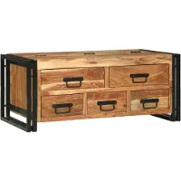 vidaXL Couchtisch Braun 90 x 50 x 38 cm Massivholz Akazie