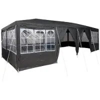 vidaXL Party-Zelt 800 x 400 x 266 cm Anthrazit Polyethylen