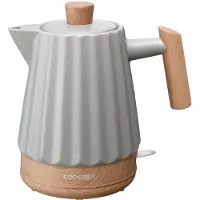 Concept RK0091, 1,5 l, 1500 W, Hellgrau, Keramik, Überhitzungsschutz