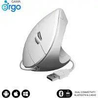 Subblim SUBMO-EDGVU02, rechts, Vertikale Ausführung, Optisch, USB Typ-A, 1600 DPI, Weiß