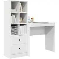 vidaXL Schreibtisch Weiß 125,5 x 40 x 127 cm 2 stk.