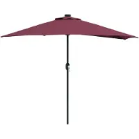 vidaXL Gartensonnenschirm 294 x 150 x 224 cm Polyester und Stahl