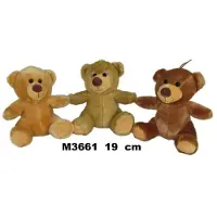 Teddies Medvěd sedící plyš 20cm 2 barvy 0m+