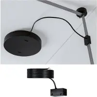 Paulmann Hängeleuchte "ULine Zubehör Einspeisung 47x26mm Schwarz", schwarz, H: 2,1cm, 1 Stk., Leuchten, Hängeleuchte