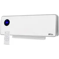 Warm Tech Wandmontierter Elektroheizkörper - 2000 W - - Keramik - 240 V - Bis zu 50 m³ - Weiß