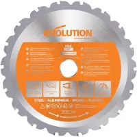 Evolution RAGE 165 mm / 18 Zähne TCT Mehrzweck-Hartmetallsägeblatt für Kettensägen