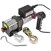 RIBITECH PE12V/2500 - Batteriebetriebene Seilwinde 12V - 3 PS