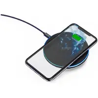 Urban Factory Powee, Drinnen, USB, Kabelloses Aufladen, 1 m, Schwarz, Blau