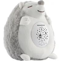 InnovaGoods Plüsch-Igel Spikey – Weißes Rauschen & Nachtlicht-Projektor für eine beruhigende Schlafumgebung für Babys und Kinder
