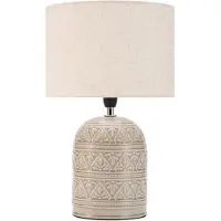 Pauleen Tischleuchte "Tender Pearl max20W Beige 230V Stoff/Keramik", beige, 1, Ø 23cm H: 36cm, 1 Stk., Leuchten, E14, Tischleuchte