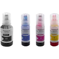 VHBW 4x Nachfülltinte kompatibel mit Canon Pixma G5050, G6050, G7050, GM2050 Drucker - Refillset Schwarz, Dye Cyan, Dye Magenta, Dye Yellow, 330ml