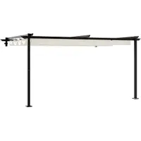 vidaXL Pavillon 400 x 300 x 200 cm Creme Polyester