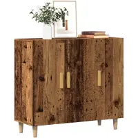 vidaXL Sideboard Altholz-Optik 90x34x80 cm Holzwerkstoff