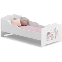 KOBI Anna Kinderbett 140x70 - Mädchen mit Einhorn