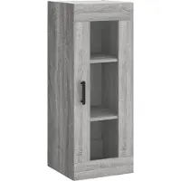 vidaXL Highboard Grau Sonoma 34,5x34x180 cm Holzwerkstoff
