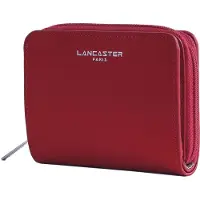 Lancaster Portemonnaie, Rückseite glatt, Rot