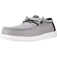 HEY DUDE HEYDUDE Wally Letterman Herren Halbschuhe Light Grey/White Größe 42