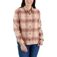 Carhartt Hemd Midweight Flannel Plaid Damen Stucco-L