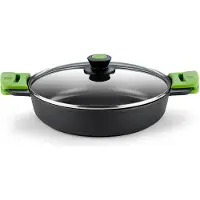 BRA Prior A400540, 9 l, Rund, Schwarz, Grün, Aluminium-Guss, Teflon Classic, Grün